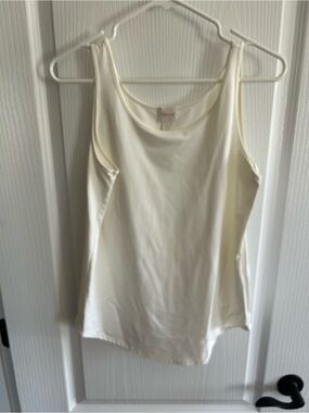 Chico's Cream Scoop Neck Tank